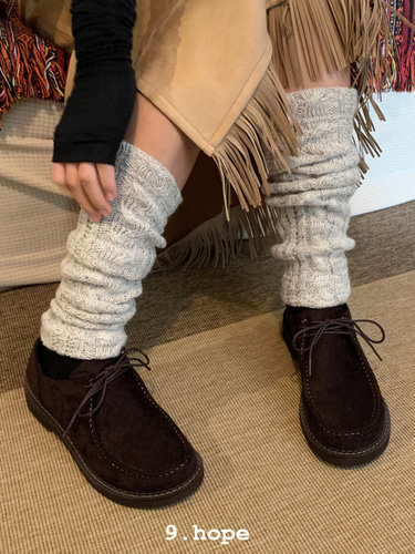 twist knit leg warmer