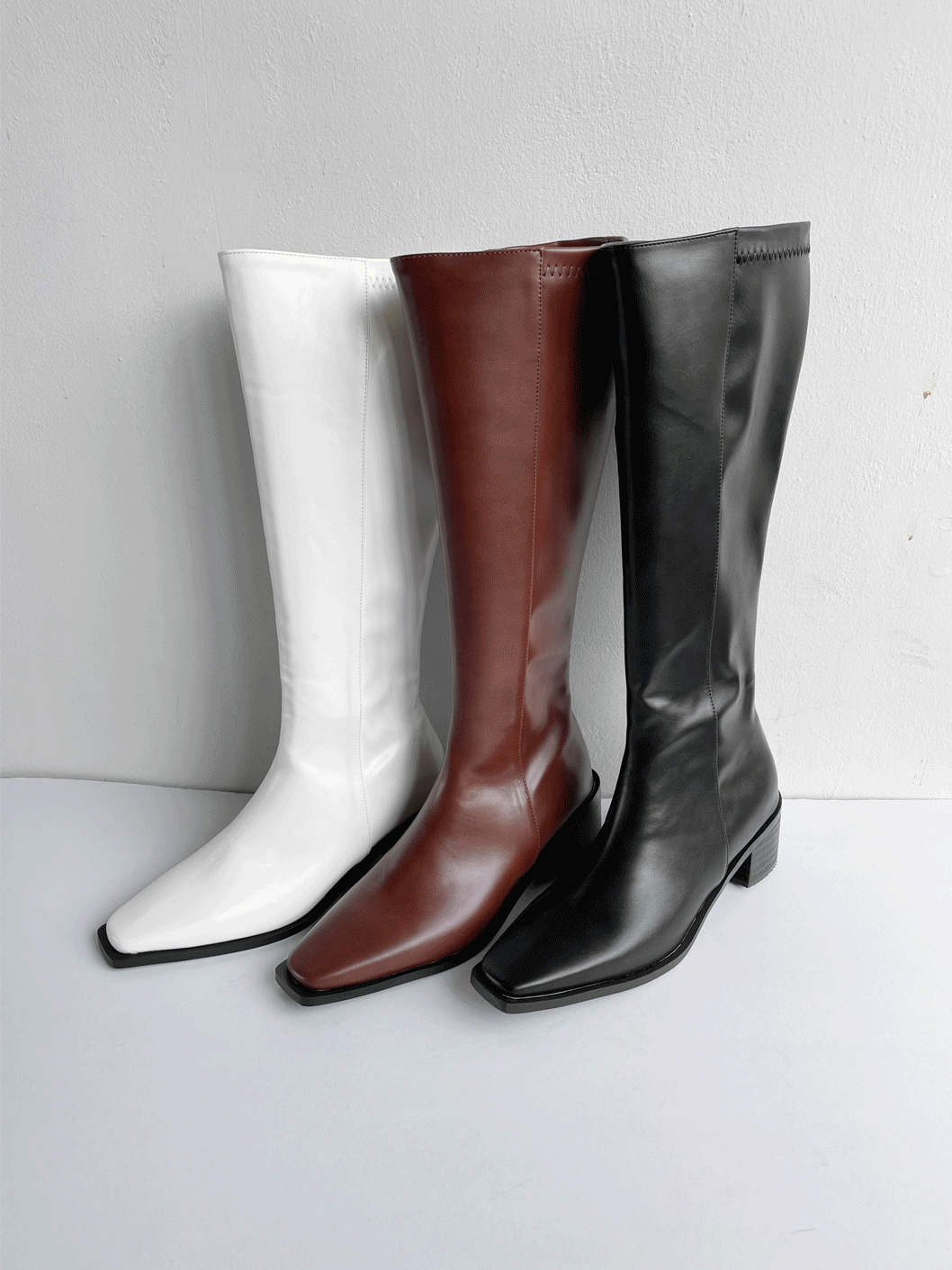 span shape square boots