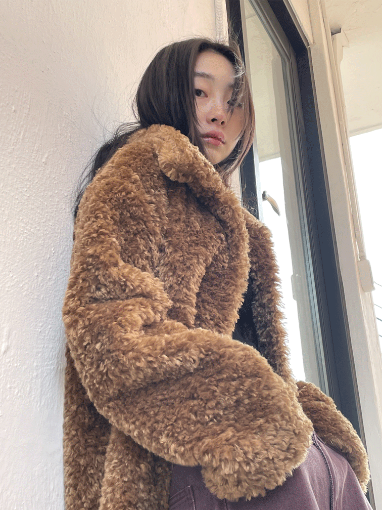 very soft fur coat