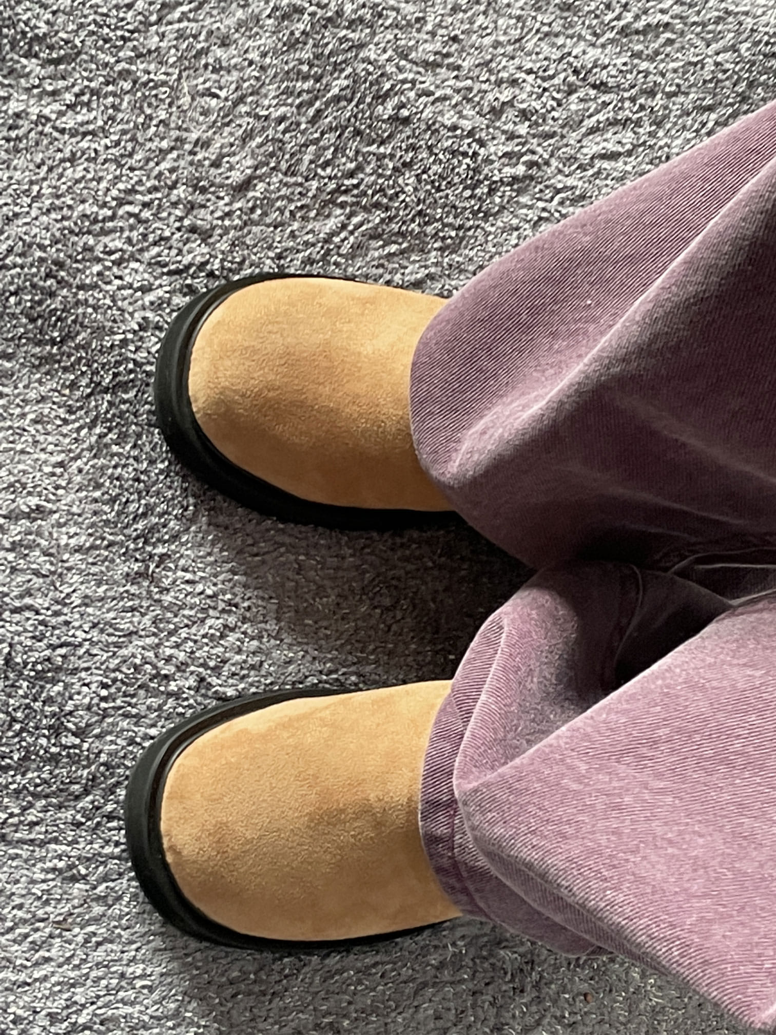 ugly suede slip-on