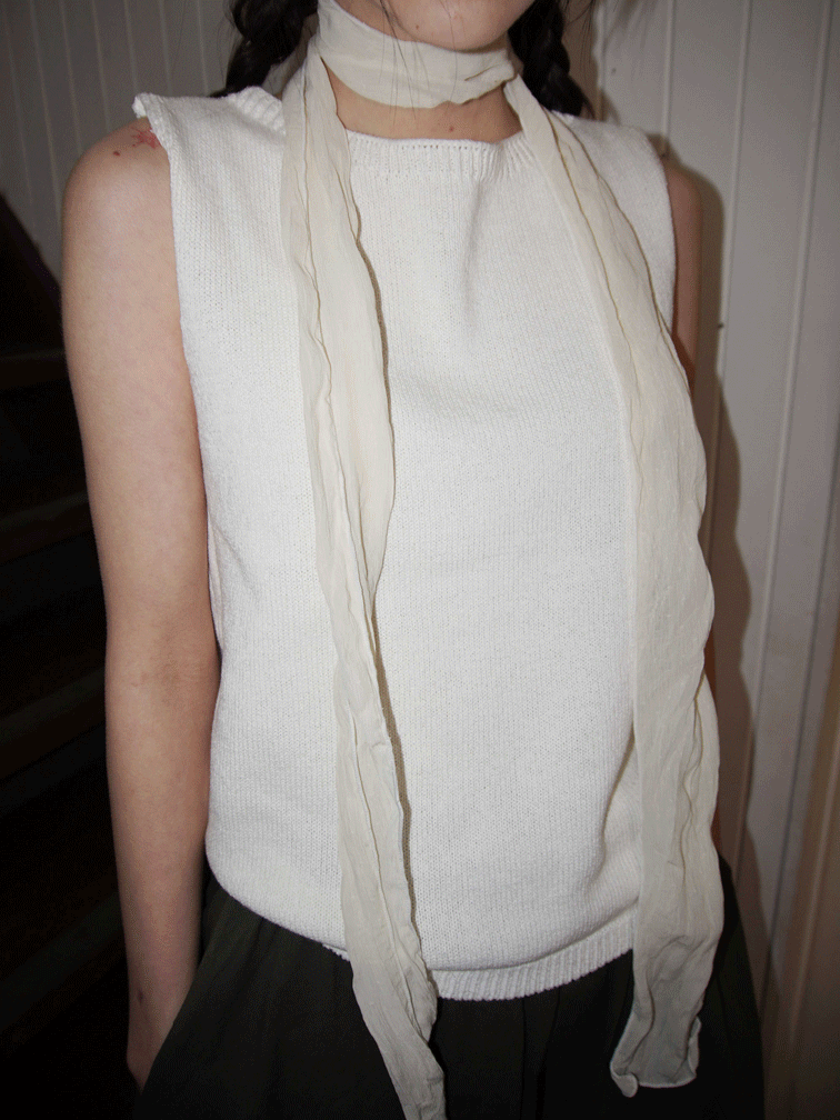 cotton boat-neck knit