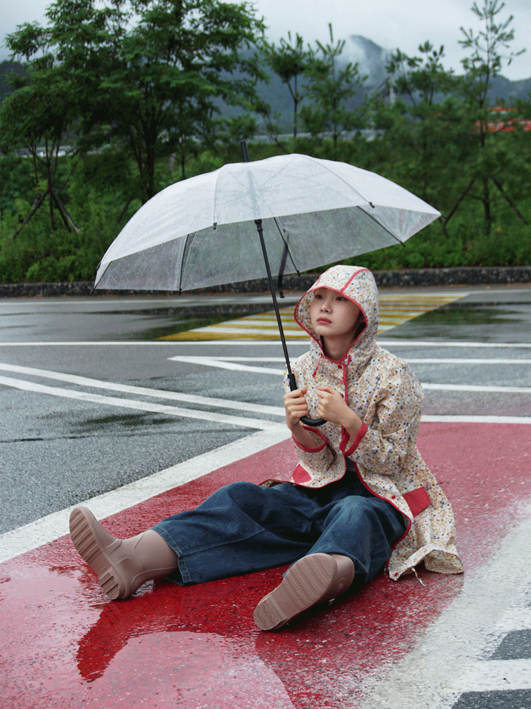 flower raincoat set